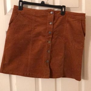 Corduroy skirt